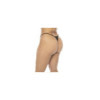 Nuisette noir Selma grande taille, en dentelle, avec armatures et string assorti inclus 
